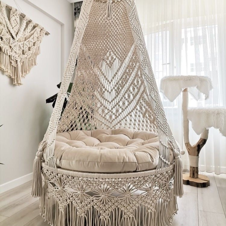 Macrame swing - Emerald design