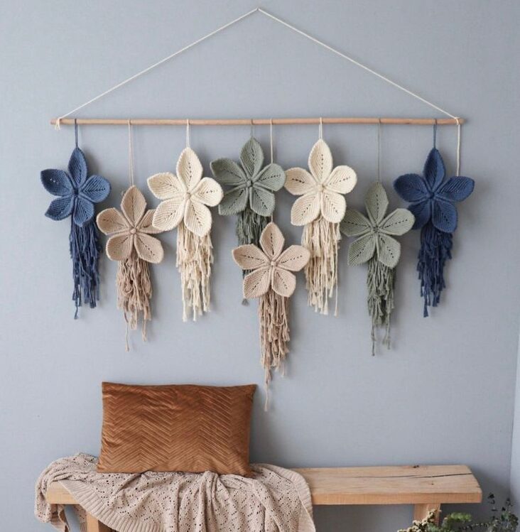 Macrame wall hanging- The garden bunch