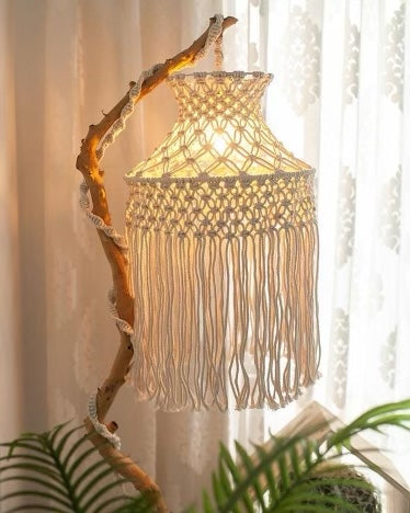 Macrame Vine Lamp