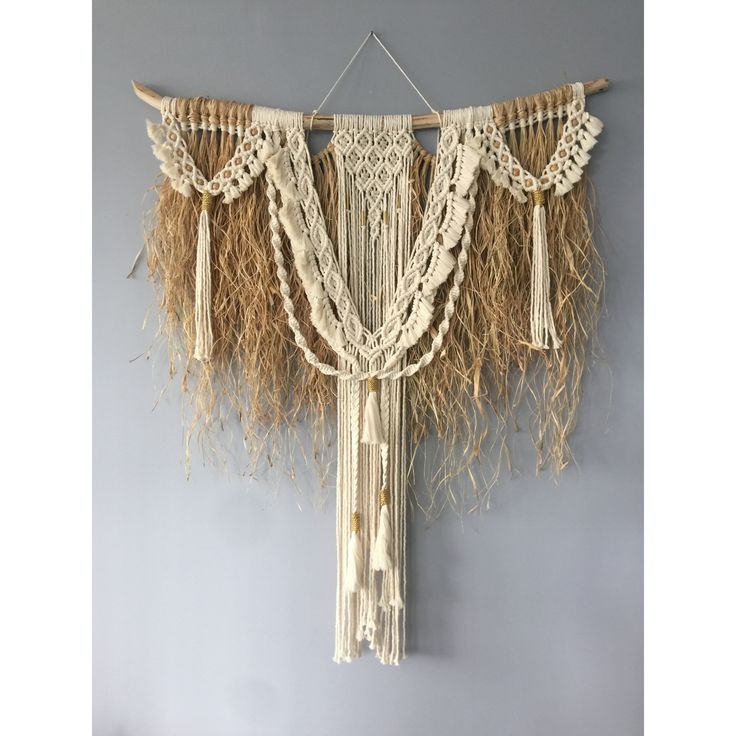 Macrame Raffia Wall Hanging
