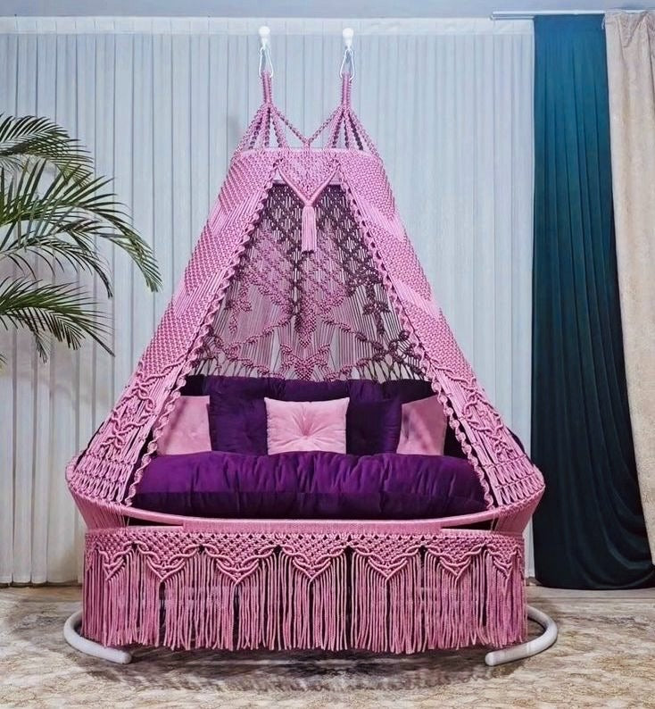Bed swing- Royal Pink