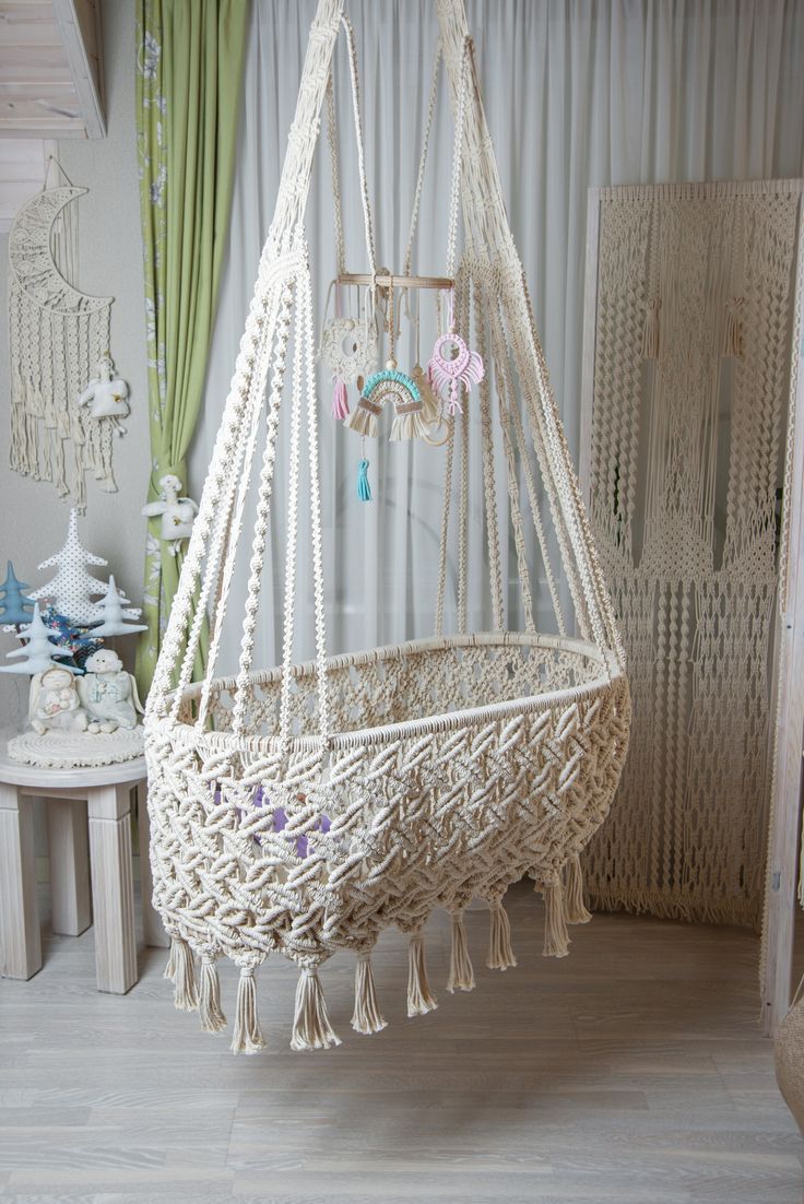 Macrame Baby Cradle