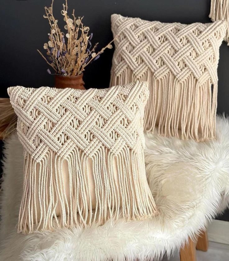Macrame Cushion Cover