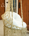 Macrame Swing- Biege and White
