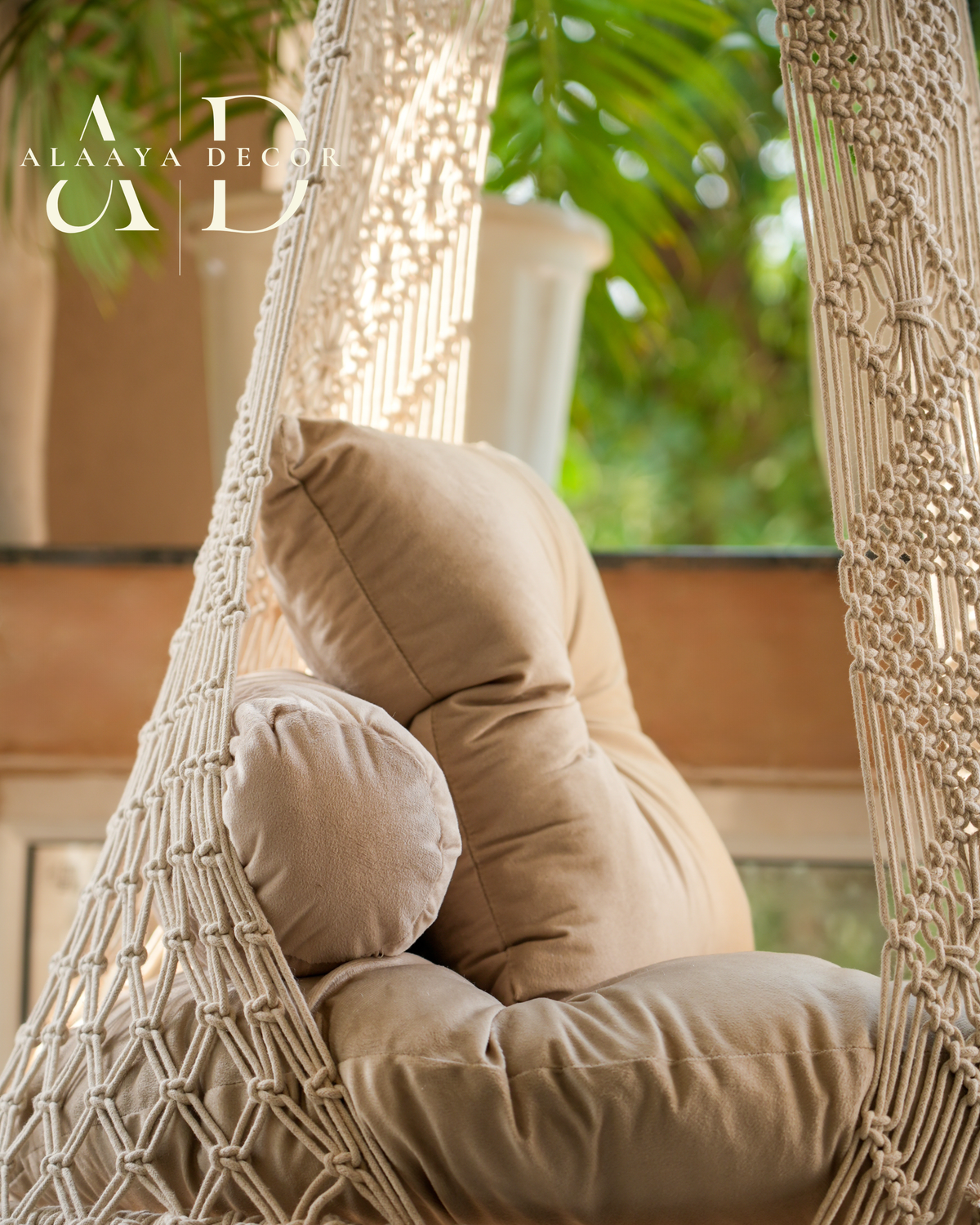 Macrame swing - Pearl design