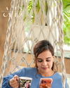 Macrame Swing- Posh white