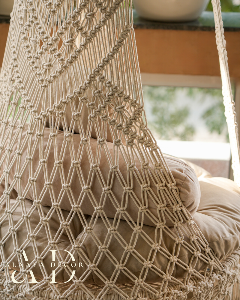 Macrame swing - Pearl design