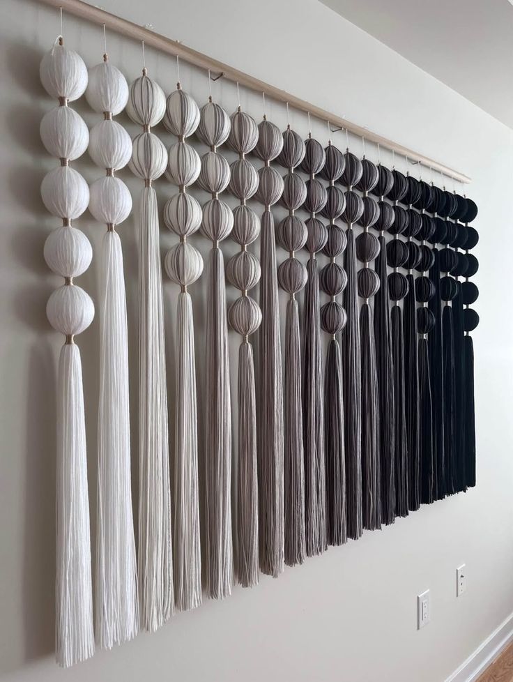 Black & White Ombre Wall Hanging