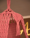 Macrame swing- Pretty in Pink