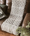 Macrame table and bed runner