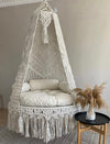 Macrame swing - Premium Pearl