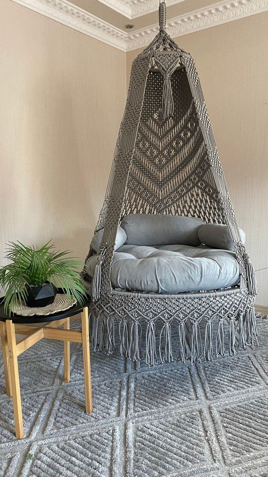 Macrame swing- Grey love