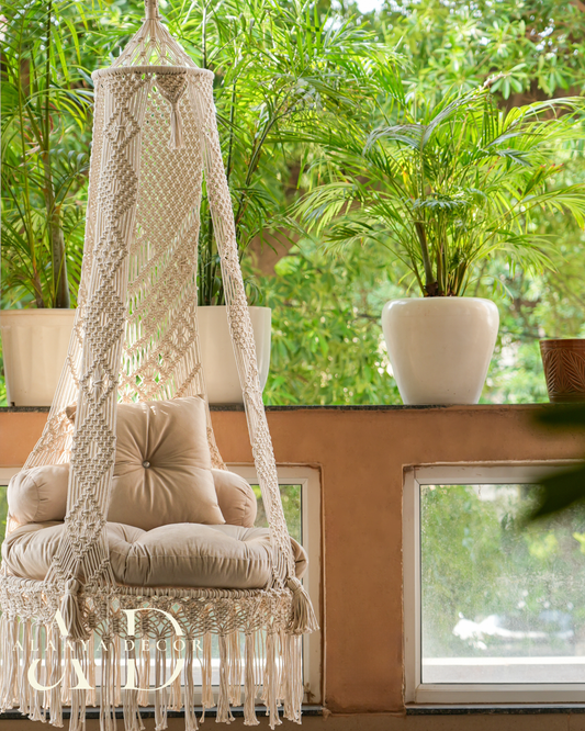 Macrame swing - Pearl design