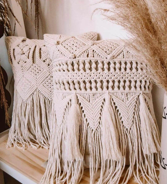 Heavy tassel cushion cover