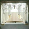Macrame window curtain